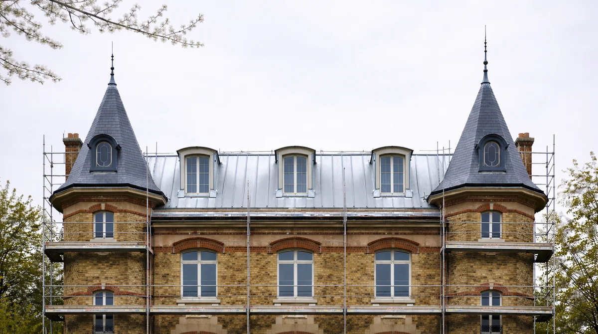 Réfection Couverture Zinc en Île-de-France