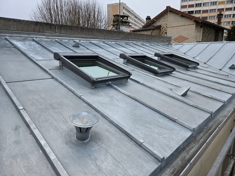 Réfection toiture zinc à Maisons-Alfort